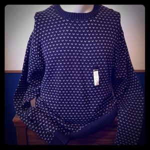 Haggar - Men's navy, crewneck, pull over sweater